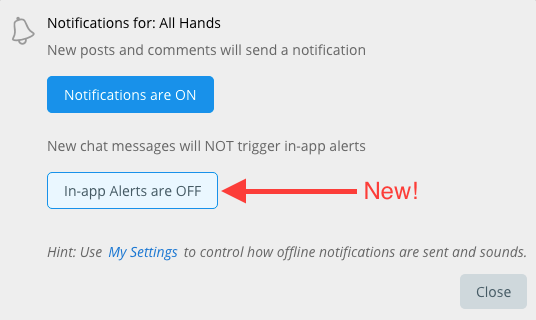 In-app Alerts